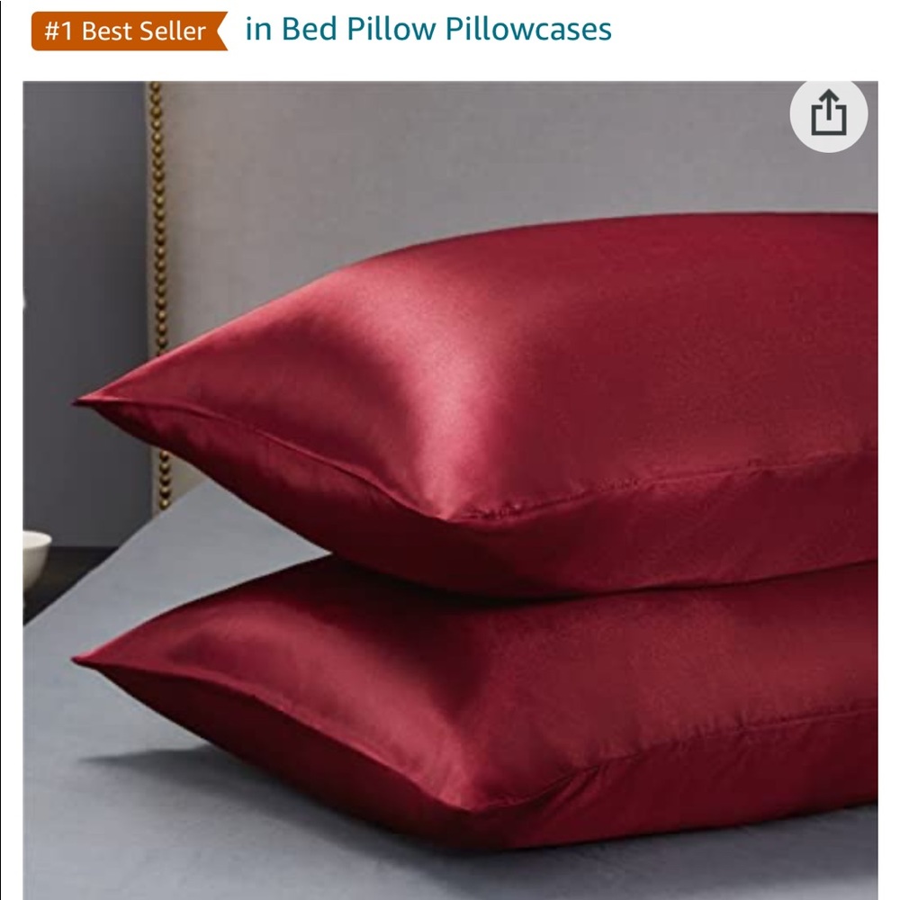 Blissy silk pillowcase dupe from Amazon